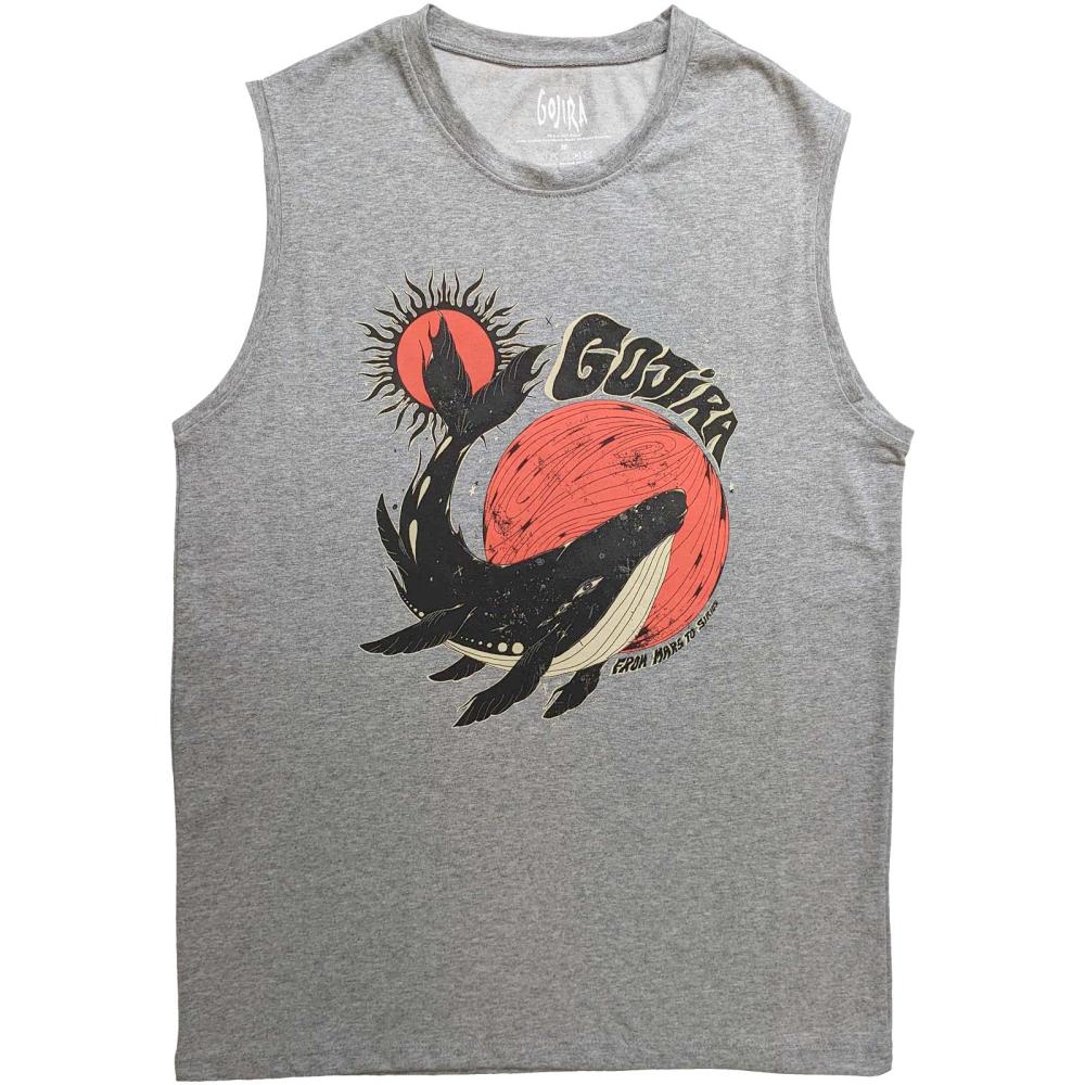 Gojira - Whale Tanktop - Grijs